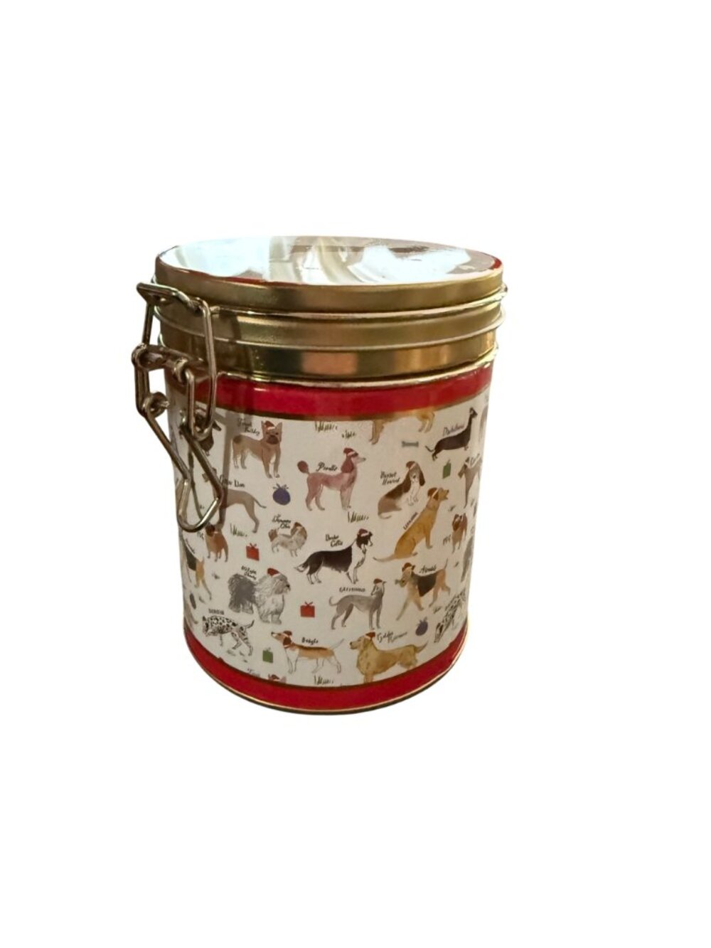 Dachshund Dog Metal Storage Tin With Lid & Dog Pattern - Picture 4 of 6